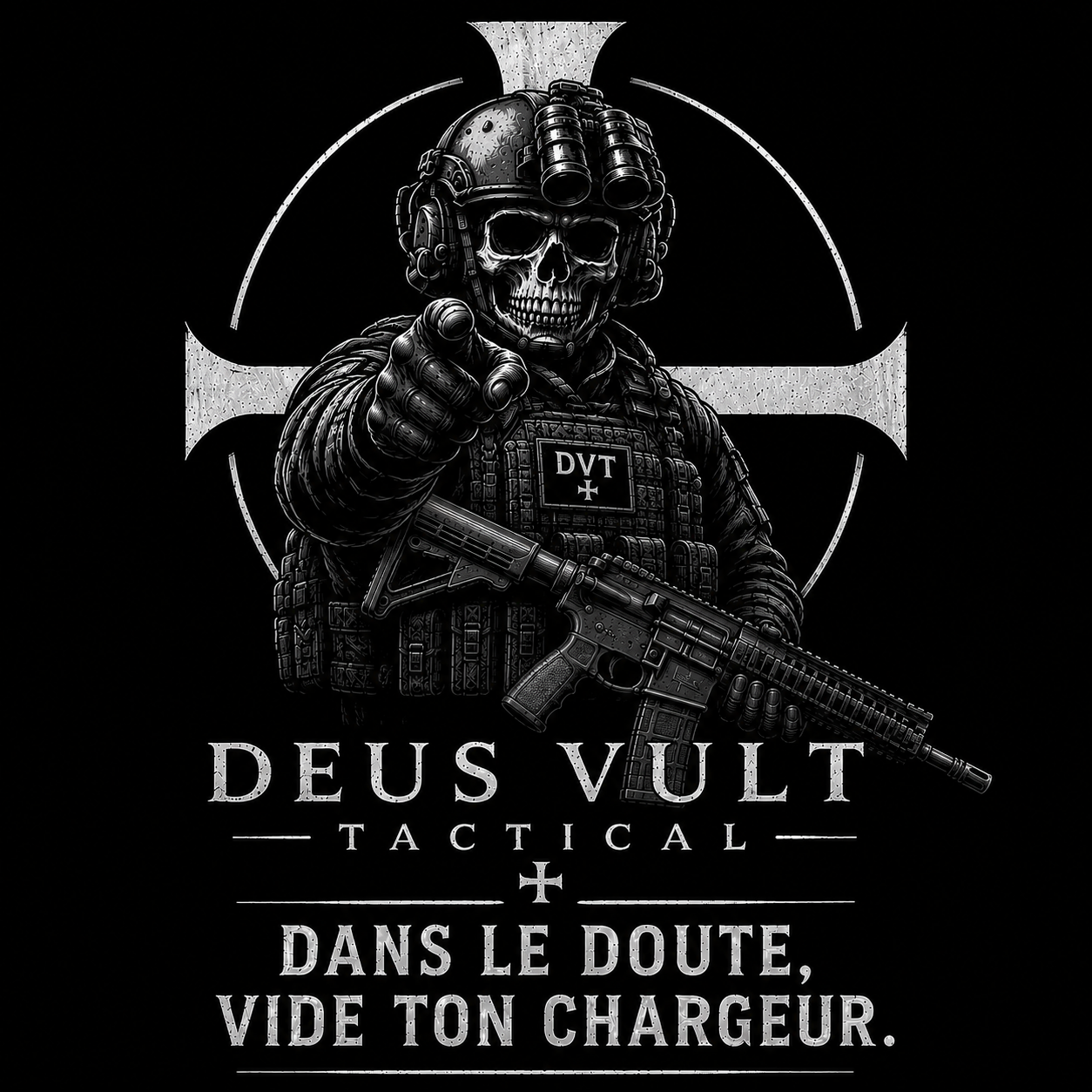 T-shirt dans le doute vide ton chargeur