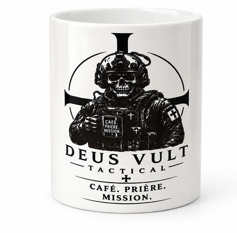 Mug Deus Vult Tactical- Café, prière, mission