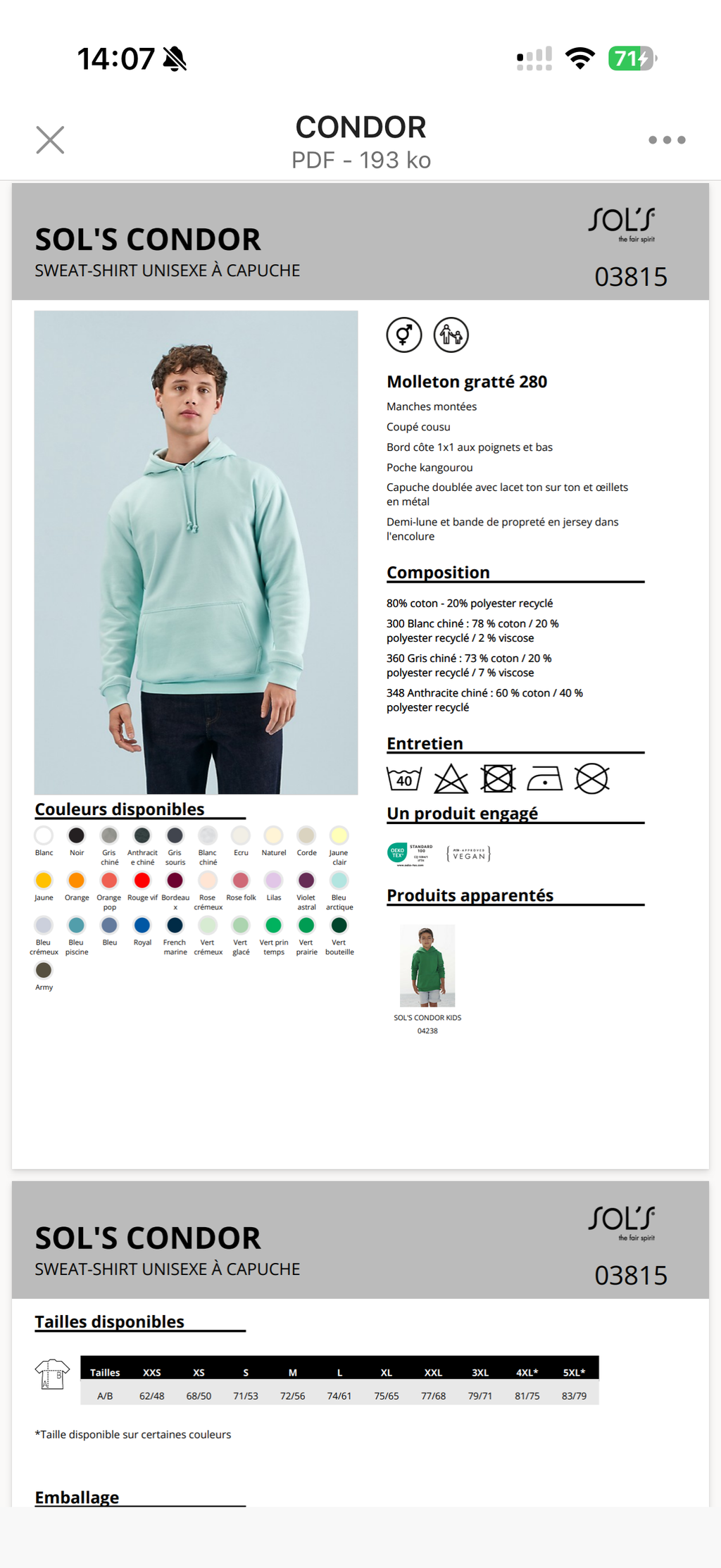 sweat à capuche DVT- Dans le doute vide ton chargeur